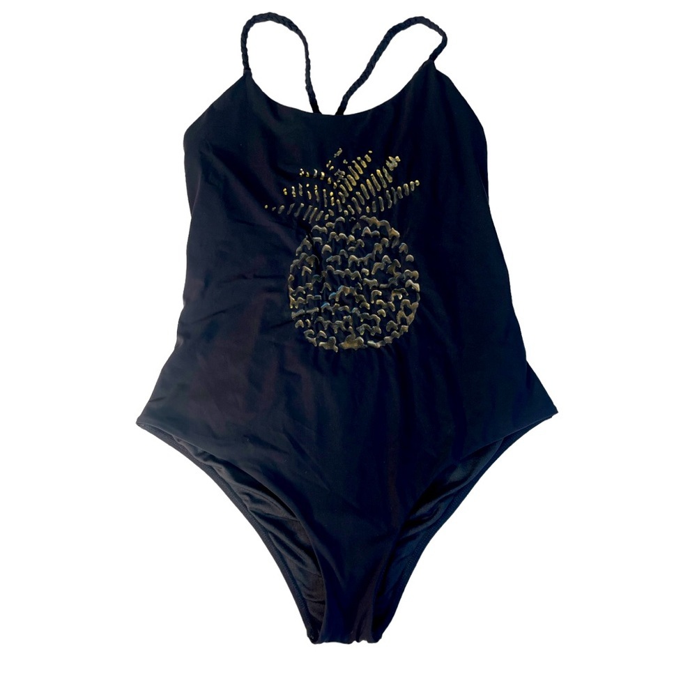Touché Anthropology Black with Gold Pineapple front design.